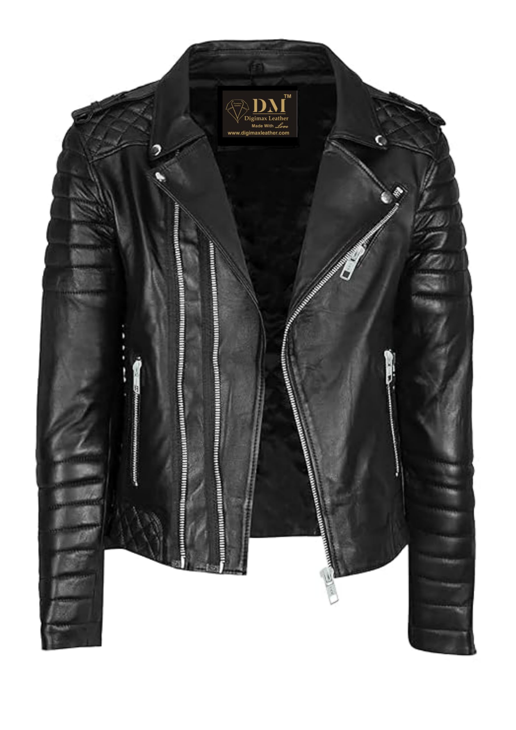 ジャケット・アウター EKAM front double zip leather jacket EKAM front double zip leather jacket